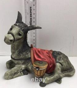 10pc AFRICAN AMERICAN/BLACK Nativity Set Grandeur Noel Collector 2000 Porcelain