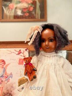 11 Black Mulatto Jumeau Doll size 2 Very Rare Bebe 1880