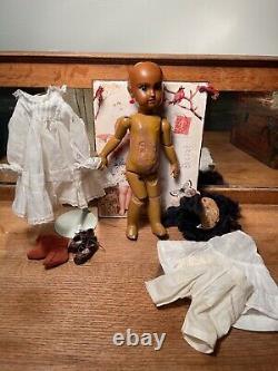 11 Black Mulatto Jumeau Doll size 2 Very Rare Bebe 1880