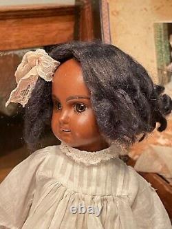 11 Black Mulatto Jumeau Doll size 2 Very Rare Bebe 1880