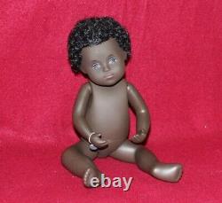 12 Vintage 509 Black Baby Sasha Doll, Tag No Box, mid 1970's, UK