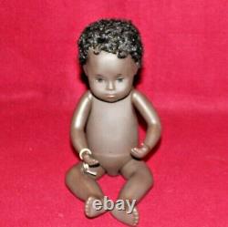 12 Vintage 509 Sexed Baby Girl Sasha Doll, Black, Tag, Box, Early 1970's, UK