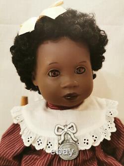 #15 Z Colette Porcelain Black African American Doll Collectible Toy 20