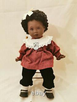 #15 Z Colette Porcelain Black African American Doll Collectible Toy 20
