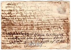 1708 Rhode Island Colonial Document Defending Rights of Freed African American