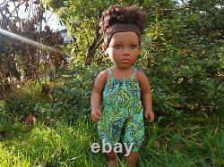 17 Cute Adah Baby Girls Afro African Black Doll (Afro Hair) 43cm