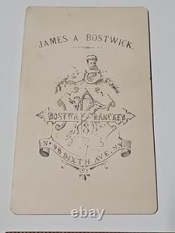1870's CDV HTF Photo African American Black Woman New York Bostwick Afluent Free