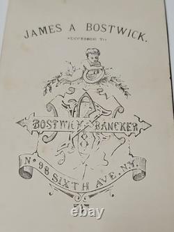 1870's CDV HTF Photo African American Black Woman New York Bostwick Afluent Free