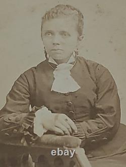 1870's CDV HTF Photo African American Black Woman New York Bostwick Afluent Free