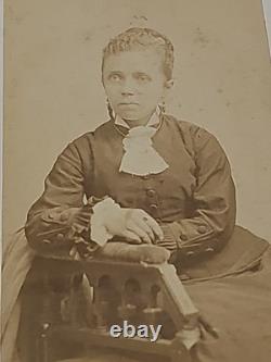 1870's CDV HTF Photo African American Black Woman New York Bostwick Afluent Free