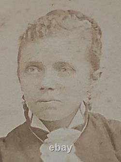 1870's CDV HTF Photo African American Black Woman New York Bostwick Afluent Free