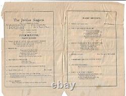 1879 Fisk Jubilee Singers Black African American Program Boston A Cappella TN