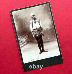 1890 Black Lives Matter BLIND Gentleman PHOTO RAGS Tribal Apron African AMERICAN