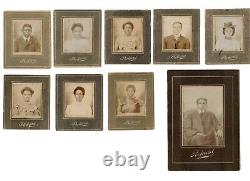 1890s African American Black Gem Sized Arcade Photos Chattanooga TN & Winston NC