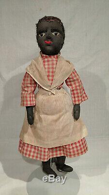 1892-1910 Julia Jones Beecher Cloth Doll, 19 1/2 inches tall