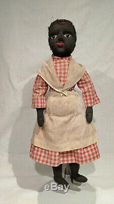 1892-1910 Julia Jones Beecher Cloth Doll, 19 1/2 inches tall