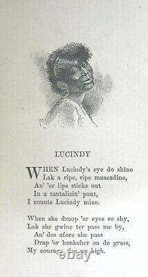 1893 AFRICAN AMERICAN WEDDING us slave BLACK DIALECT Southern Plantation SLAVERY