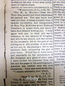 1897 African-American newspaper W H COUNCILL -Early Black educator Alabama HBCU