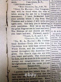 1897 African-American newspaper W H COUNCILL -Early Black educator Alabama HBCU