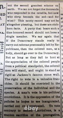 1897 African-American newspaper W H COUNCILL -Early Black educator Alabama HBCU