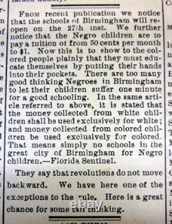 1897 African-American newspaper W H COUNCILL -Early Black educator Alabama HBCU