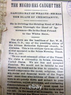 1897 African-American newspaper W T JEFFERSON is 1st BLACK DENTIST nTHE US ARMY