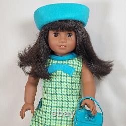 18 American Girl Doll Melody with Meet Outfit + Accessories Set Dark Skin/Hair