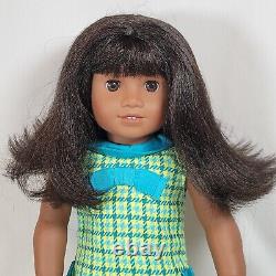 18 American Girl Doll Melody with Meet Outfit + Accessories Set Dark Skin/Hair