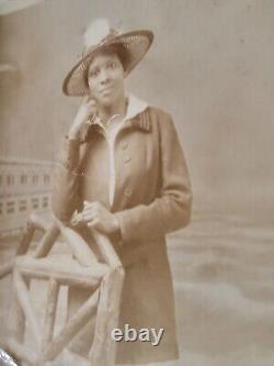 1900s AFRICAN AMERICAN BLACK RPPC POSTCARD MILLION DOLLAR PIER ATLANTIC CITY NJ