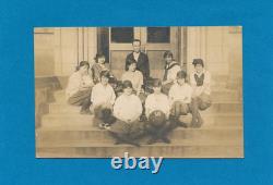 1916 African American Player Womens Girls Basketball Team RPPC Vintage Photo