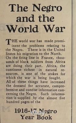 1917 The Tuskegee Student Newspaper, Original, African American, Black Press