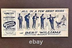 1920 Bert Williams African American Vaudeville Star Broadway Brevities Blotter