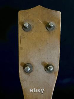 1920's Antique African American Folk Art Black Americana Drawing MS Banjo