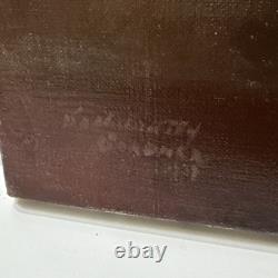 1930's Nude Painting Black Woman African American Signed Mystery 24 Antique Oil