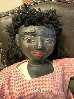 1930s Black stockinette doll