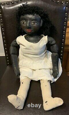 1930s Black stockinette doll