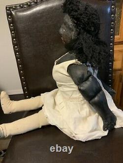 1930s Black stockinette doll