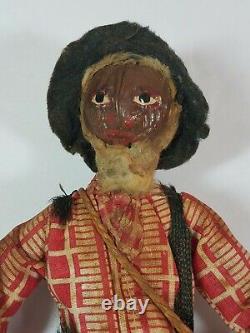 1930s Nut Head Doll'Old Black Joe' LOVELEIGH Novelty Americana Walnut Folk Art