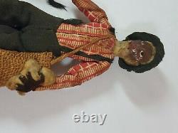 1930s Nut Head Doll'Old Black Joe' LOVELEIGH Novelty Americana Walnut Folk Art