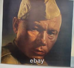 1944 WWII African American GI Soldier Poster Black Americana Print Vintage Art
