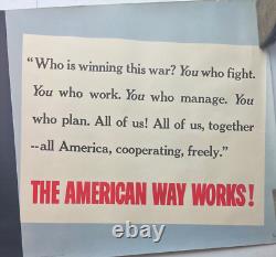 1944 WWII African American GI Soldier Poster Black Americana Print Vintage Art