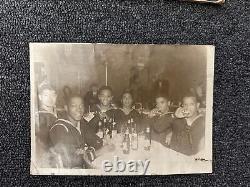 1945 African American Club DeLISA Photo Black Navy Men Chicago Harlem WW2 bonds