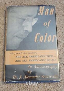 1949 African American Autobiography Signed Somerville Man Of Color Autograph