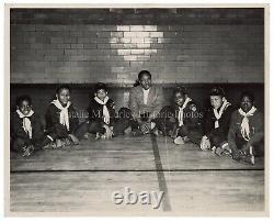 1950s African American Black Boy Scout Troop Troy OH Press Photo