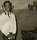 1950s African American Photo Handsome Young Man Basement Darkroom Restaurant Vtg