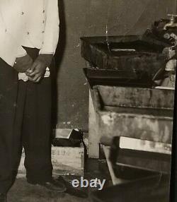 1950s African American Photo Handsome Young Man Basement Darkroom Restaurant Vtg