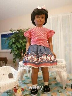 1959 Black RARE Walker Playpal Doll 35 African American AE 3651 Beautiful Doll