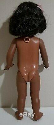 1960's MATTEL Black Afro American CHATTY CATHY Doll A. O. Pink Candy Stripe Dress