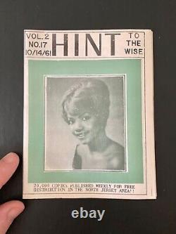 1961 African American Advertising Circular & Guide Book/New Jersey/Black Culture