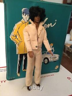 1968 Mattel African American Black Male Ken Barbie Doll Afro Sensational Malibu